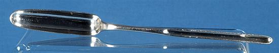 A George III silver marrow scoop, by Mary Sumner, Length 235mm Weight 1.5oz/49grms